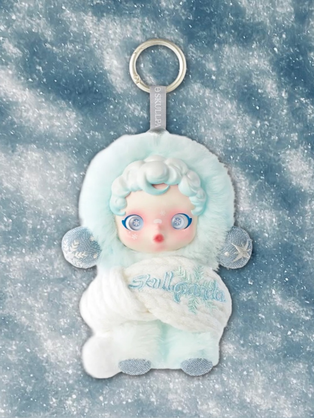 PopMart Winter Symphony Series Skullpanda Song of Snow Plush Doll Pendant OOB